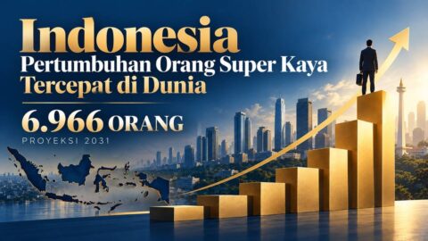 Ilustrasi pertumbuhan orang super kaya Indonesia atau UHNWI yang diproyeksikan mencapai 6.966 orang pada 2031