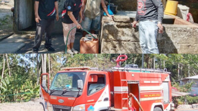 Pemkab Sitaro Terus Bergerak, Ribuan Liter Air Bersih Disalurkan ke Warga di Tengah Kekeringan