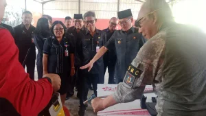 Joune Ganda Cek Posko Karhutla, Begini Kondisi Terkini Kebakaran Kaki Gunung Klabat