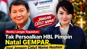 Recky Langie Tegaskan Tak Persoalkan HBL Pimpin Natal GEMPAR, tapi Jangan Catut Nama Hashim Djojohadikusumo