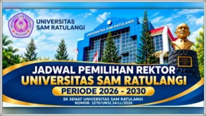 Menuju Kursi UNSRAT-1: Simak Jadwal Penjaringan hingga Pelantikan Rektor Periode 2026–2030