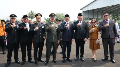 Wali Kota Andrei Angouw Hadiri Upacara HUT ke-81 TNI di Lanudal Manado
