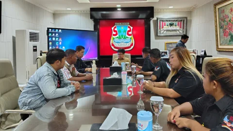 Bahas Pembentukan Pengurus, DPC 234 SC Manado Silaturahmi dengan Wali Kota Andrei Angouw