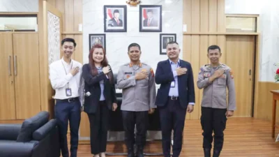 Perkuat Sinergi, David Ronald Sihombing Bawa BRI Manado Kerja Sama dengan Polresta