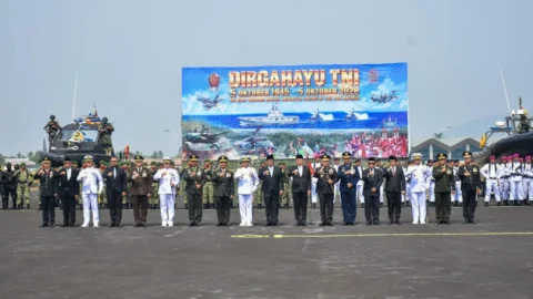HUT ke-81 TNI di Manado, Tiga Matra Perkuat Soliditas