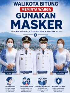Kabut Asap Kepung Bitung, Hengky Honandar Ingatkan Bahaya ISPA, Siswa Diminta Pakai Masker