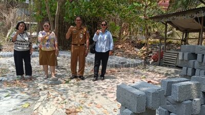Peduli Korban Kebakaran Pateten Satu, K3SP Bitung Bersama Disdikbud Salurkan 1.800 Batako