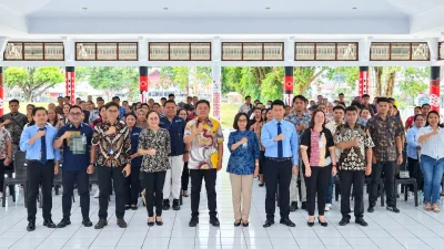 95 Agen PERISAI Dikukuhkan, BPJS Ketenagakerjaan Perluas Perlindungan Pekerja di Sangihe