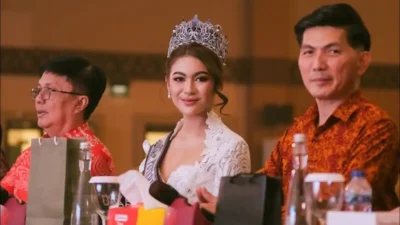 Menuju Miss Cosmo 2026, Karina Moudy Widodo Siap Gaungkan Pesona Pulau Lihaga