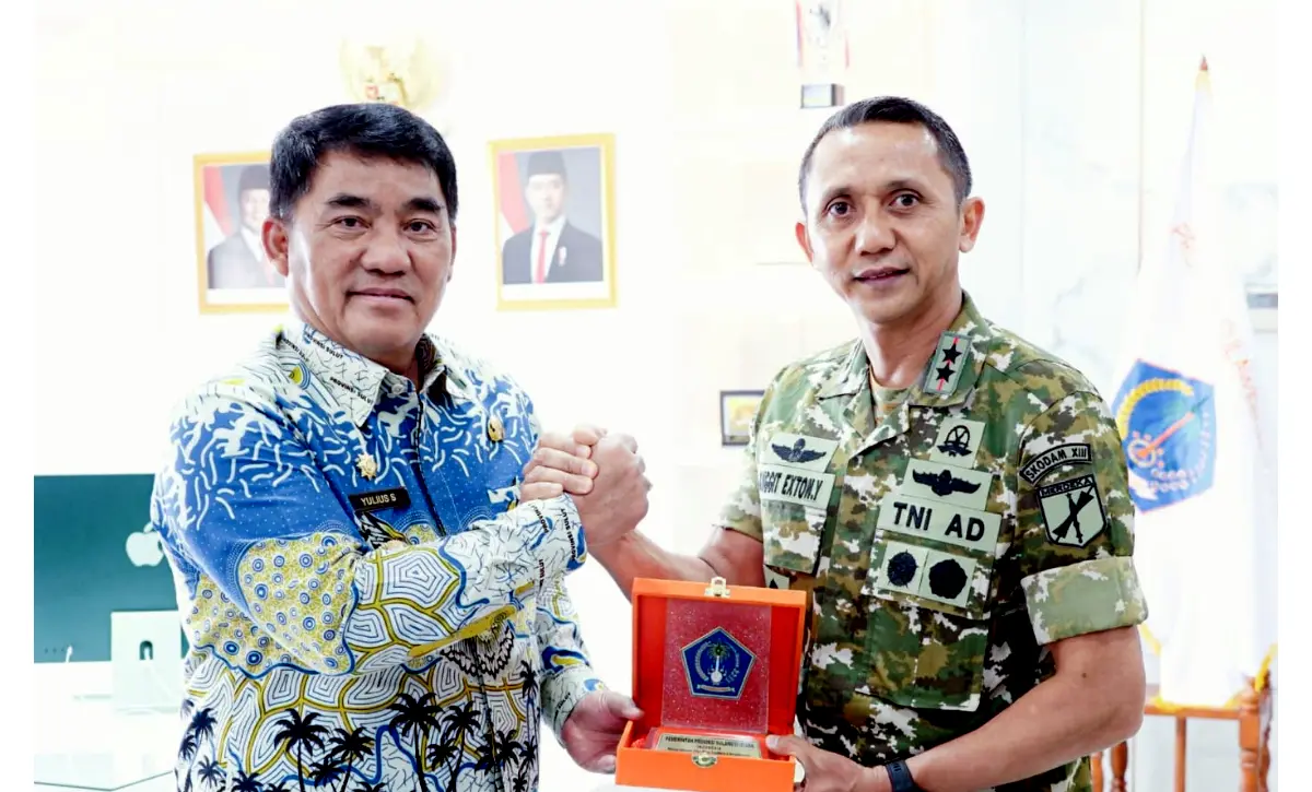 Pangdam XIII/Merdeka dan Gubernur Sulut Bertemu, Bahas Sinergi Daerah