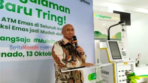 Pegadaian Manado Hadirkan ATM Emas, Nasabah Bisa Ambil Emas Fisik 1 hingga 100 Gram