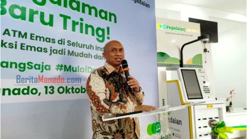 Pegadaian Manado Hadirkan ATM Emas, Nasabah Bisa Ambil Emas Fisik 1 hingga 100 Gram
