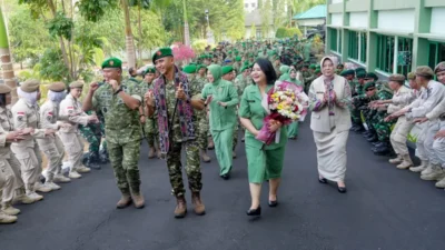 Anggit Exton Yustiawan Resmi Jadi Pangdam XIII/Merdeka, Disambut Prajurit Jaya Sakti