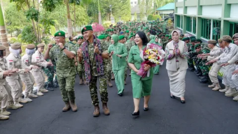 Anggit Exton Yustiawan Resmi Jadi Pangdam XIII/Merdeka, Disambut Prajurit Jaya Sakti
