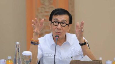 Prof. Yasonna H. Laoly, S.H., M.Sc., Ph.D., menyoroti pentingnya perlindungan masyarakat dari risiko pinjaman online (pinjol).
