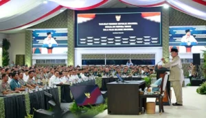 Presiden Prabowo Kumpulkan 800 Perwira Tinggi TNI-Polri